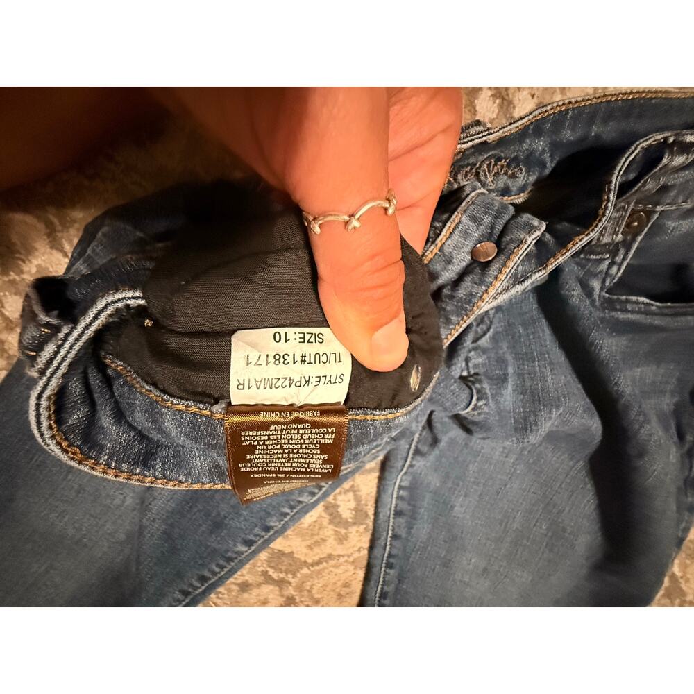 Kut From The Kloth Katy Boyfriend Jean W 10 Mid Rise Stretch Slim Straight Denim - Picture 4 of 9